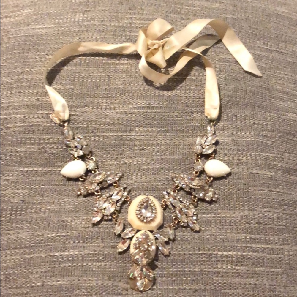 Tasha gold and white necklace